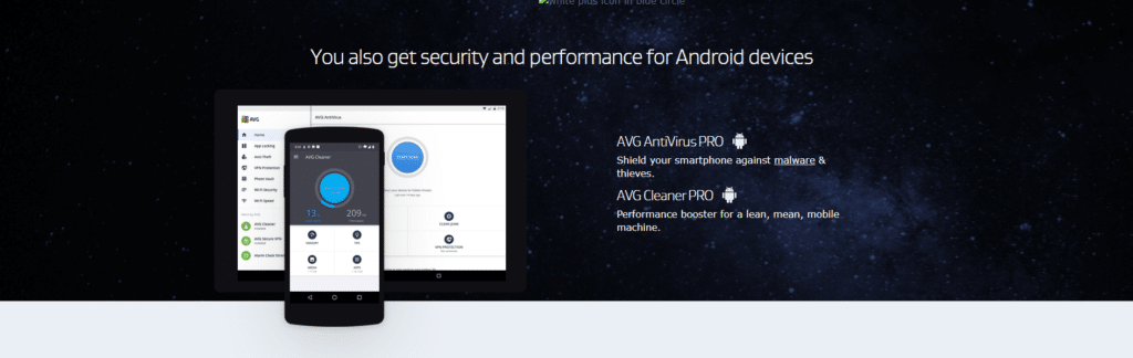 You also get security and performance for Android devices